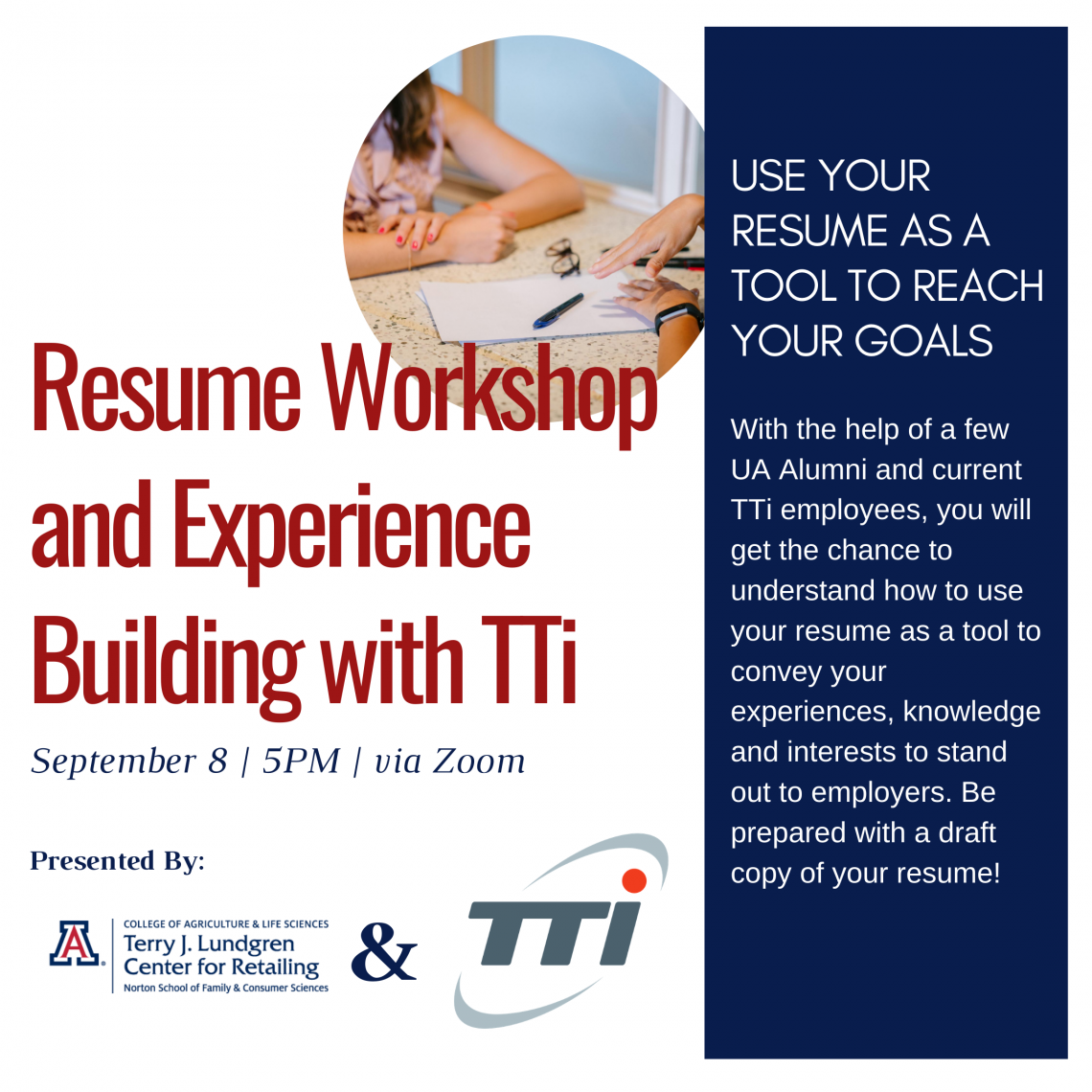 [Virtual Resume and Experience Building with TTI Terry J. Lundgren Center